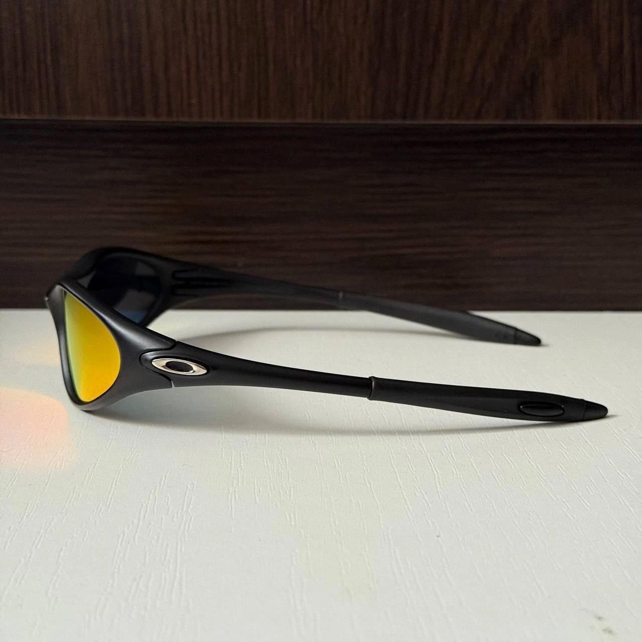 Oakley Minute 1.0 Black Sunglasses Red Iridium Lenses Gorpcore