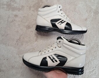 Hogan by KARL LAGERFELD Women's Leather High Top Sneakers Shoes Sz 39 It / 9 US