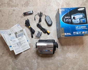 Y2K Samsung Pal VP-L905D PAL HI8 8mm Video8 Camcorder VCR Player Video Transfer