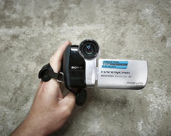 Sony Handycam DCR-HC46E MiniDV Camcorder Tested, Vintage Y2K 2000s Video Camera with Docking Station & Remote, Retro Skate Cam