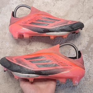 アディダス F50+ プラス エリート レースレス FG ビビッドホライゾン サッカースパイク シューズ サイズ8 US