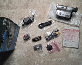 Vintage Retro Samsung VP-W95D Hi8 Video 8 8-mm-Camcorder-Videokamera-Rekorder Full Box Set