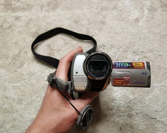 Vintage Panasonic NV-GS180 3CCD MiniDV Camcorder Starter Pack, Y2K Retro Video Camera Bundle, Tested PAL Tape Digitize, Aesthetic Cam