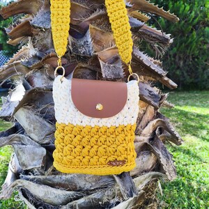 Bolso crochet hecho a mano, bolso ganchillo, bolso mano, bolso mujer, accesorios, carteras, bolso fiesta, bolsa, Onomástica, color mostaza