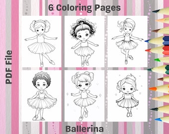 Printable Ballerina Coloring Pages – Dance & Ballet Designs (PDF)