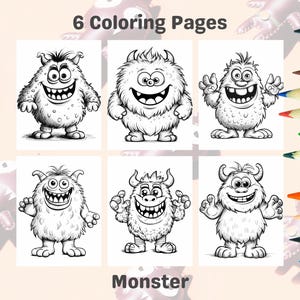 Printable Coloring Pages For Kids Coloring Pages Bold and Easy Designs For Kids Funny Monster Coloring Pages Kids Coloring Activity For Kids