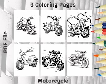 Motorcycle Coloring Pages Printable – Bike Design Collection (PDF)