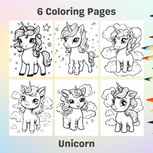 Unicorn Coloring Pages for Kids: Bold & Easy Designs (PDF Download)