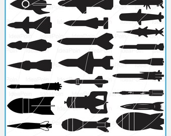 Missile Weapon svg, Aviation bomb, Missile Logo Svg, War weapon Svg, Rocket Svg, eps, svg, pdf, Missile Weapon png, dxf