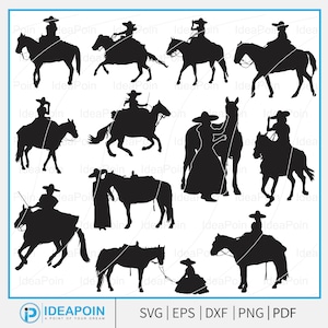 Escaramuza Charra SVG, Mexican Horsewoman Clipart, Adelita Equestrian (Digital Files)