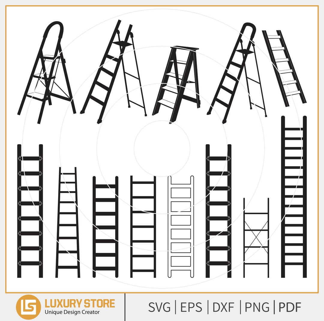 Ladder Svg File Ladder Svg, Ladder SVG Bundle, Ladder Vector, Ladder Cut Files, Ladder ...