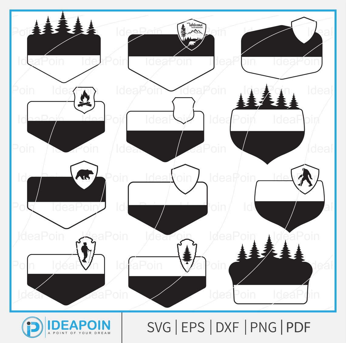 Customizable National Park Sign Template (svg, Png, Dxf, Eps) Etsy