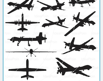 mq-9 reaper svg, bundle SVG digitale MQ-9 Reaper, MQ-9 Reaper, Svg aereo, Svg drone, Clipart drone, PNG drone