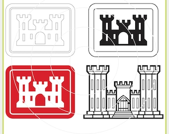 Army Corps of Engineers SVG, National Guard Vector, Combat Engineer png, US Army Engineer Corps, US Army Corps Of Engineers svg