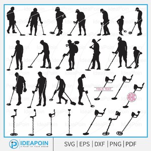 Metal detector Silhouette svg, Metal Detector svg, metal detecting svg, Metal Detector Clipart, Metal Detector Vector, Metal Detector