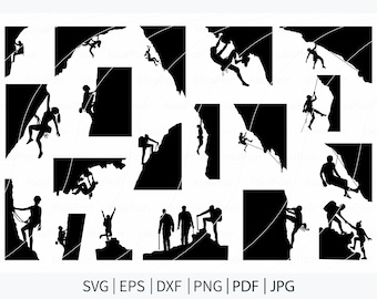 Svg escalade, escalade svg, svg montagne, escalade Svg, escalade svg Bundle, Silhouette escalade, escalade des cliparts