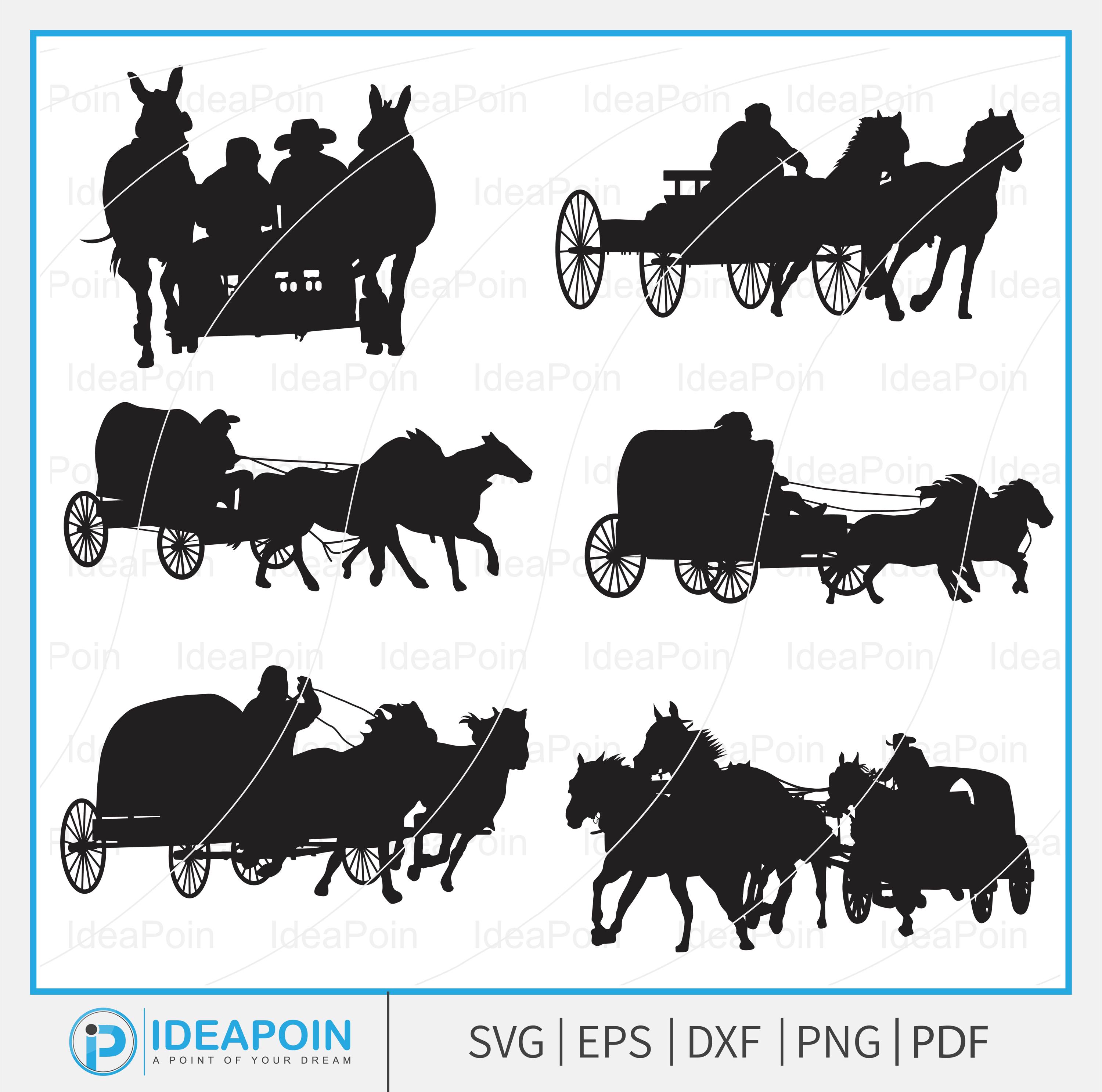 Svg de course de chariots, svg de cheval de conduite, silhouette de course de chariots, cowboy Svg, chariot svg, svg de chariot