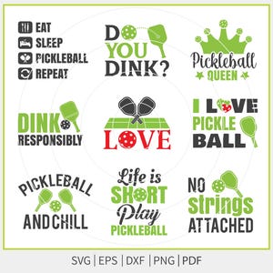 Pickleball svg, Pickleball mini Bundle, Pickleball Cricut Files, Cut Files for Crafters, Pickleball tshirt design, Pickleball Clipart, svg