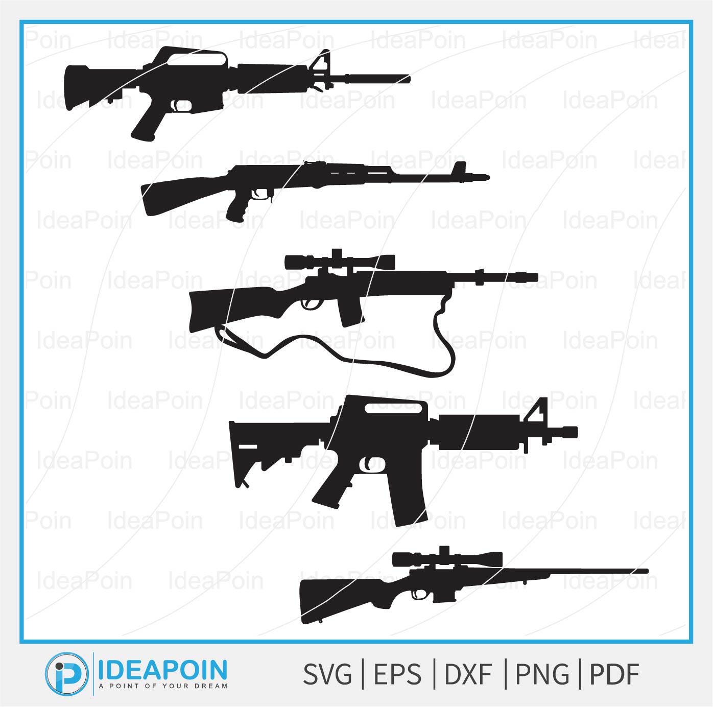 Man And Rifle Svg Rifle Silhouettes SVG Bundle, Gun Vector Clipart (digital Files) - Etsy