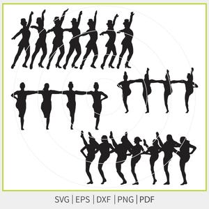 Drill Dance Team svg, Drill Dance Team Silhouettes svg, Drill Dance Silhouette, Drill Dance svg bundle, Drill Team SVG,j Drill Dance SVG