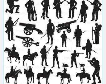 Civil War svg, war svg, Cannon SVG, Civil svg, Soldiers svg, Soldier Silhouette, Armistice svg, American Revolution