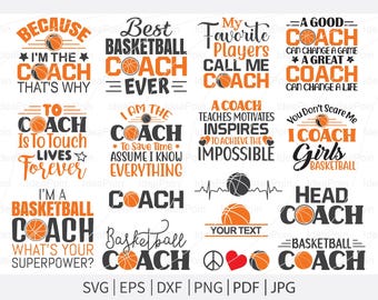 Coach svg, svg entraîneur de basket-ball, typographie de basket-ball, basket-ball disant svg, svg entraîneur de football, basket-ball coupe fichiers, fichiers pour
