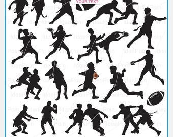 Joueurs de flag football, équipement de flag football, silhouettes féminines de flag football, dessins de joueurs de football, svg football personnalisé, football