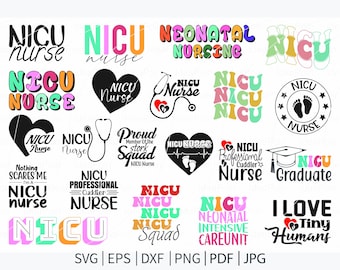 Svg USIN, infirmière USIN, svg infirmière néonatale USI, unité de soins intensifs néonatals svg, svg petite infirmière humaine, svg Nicu rétro, eps, png