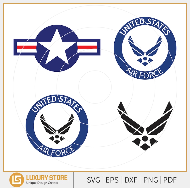 U.S. Air Force Logo Svg, U.S. Air Force Logo SVG Bundle, U.S. Air Force ...