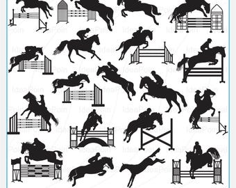 Cheval de saut d'obstacles SVG, SVG de saut d'obstacles, Silhouette de cheval de saut d'obstacles, équitation SVG, SVG de saut d'obstacles, SVG de concours complet pour Cricut, saut d'obstacles SVG