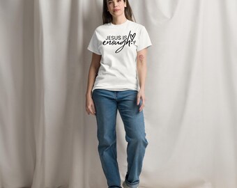Camiseta "Jesús es suficiente": Camiseta cristiana de algodón