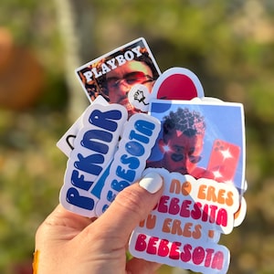 Bad Bunny Stickers, El Conejo Malo Stickers, Bad Bunny themed waterproof stickers