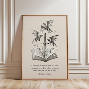 Decoración de pared con temática literaria: He vivido mil vidas inspiradas en Crescent City, Fourth Wing, Zodiac Academy y el mundo mágico. Decoración para un rincón de lectura.