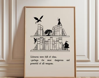 bookish wall art, libraries were full of ideas inspired by crescent city, fourth wing, zodiac academy & wizarding world – reading nook decor
