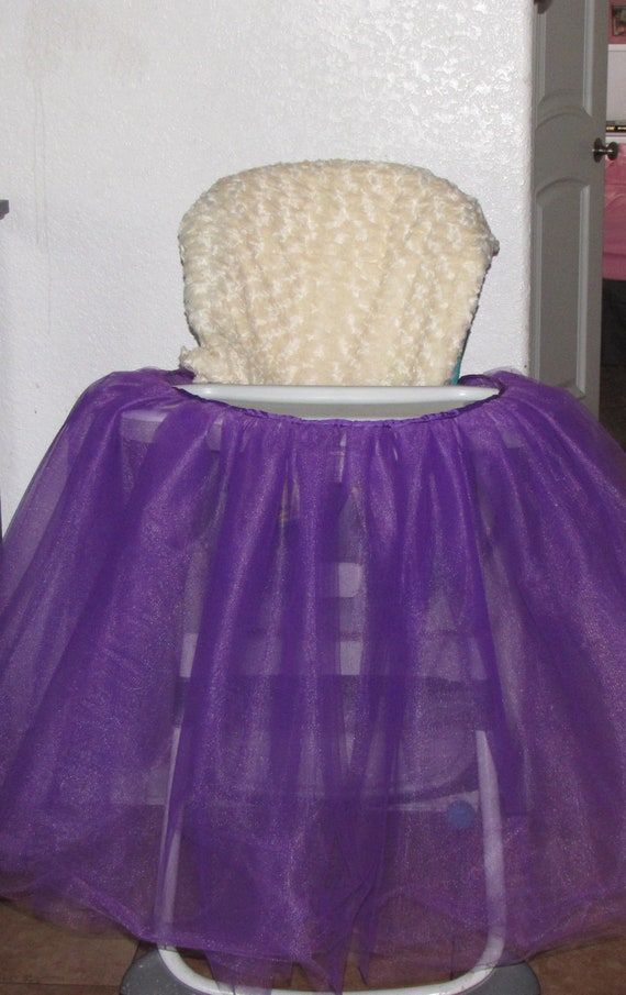 Tulle Tutu Table Cloth Decor Skirt Wedding Baby Shower High Chair First Birthday Party Supplies You Choose Color 6 Layers Of Tulle