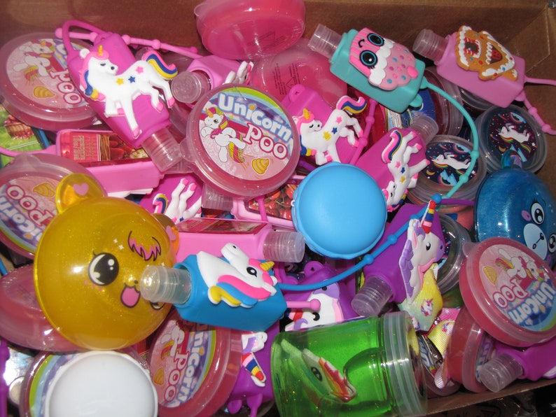 Birthday Mystery slime box goodie bag free extras gifts squishies