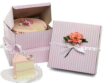 Stripe Striped Food Boxes Lunch Box ~ Wedding Favour Mixture Gift Party 