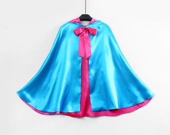 New hooded princess fairy God mother  Birthday pretend play Costume  cape Women Adult
