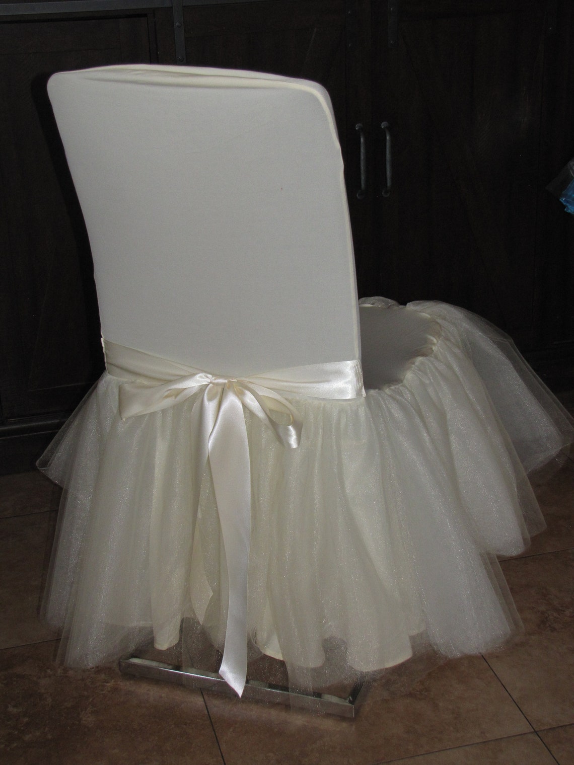 Tulle Tutu Chair Cover Skirt Wedding Baby Shower Birthday Etsy