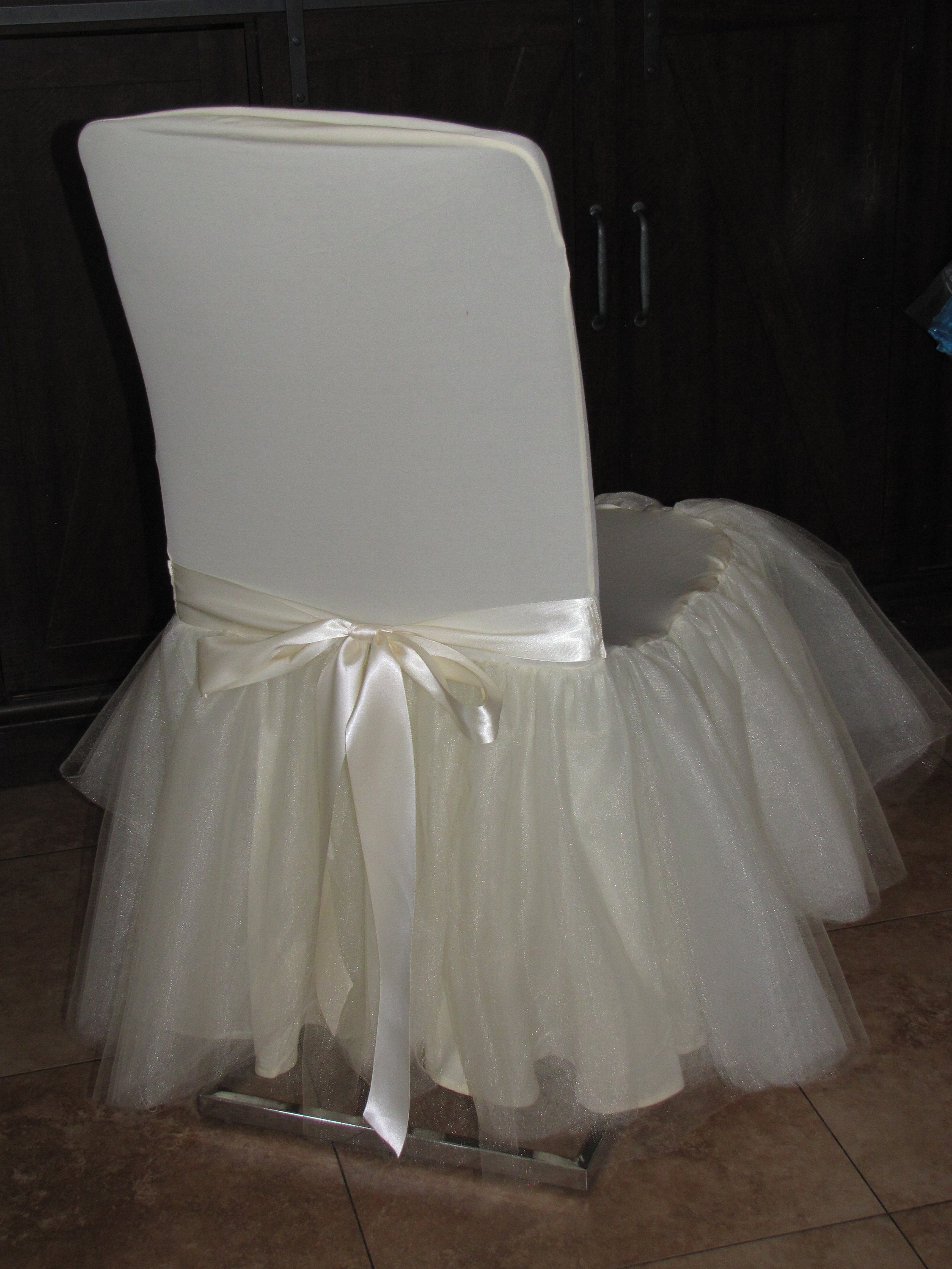 Tulle Tutu Chair cover Skirt Wedding Baby Shower Birthday Etsy