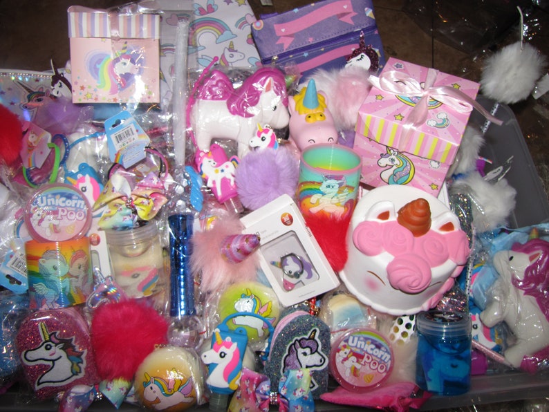 Birthday Mystery slime box goodie bag free extras gifts squishies