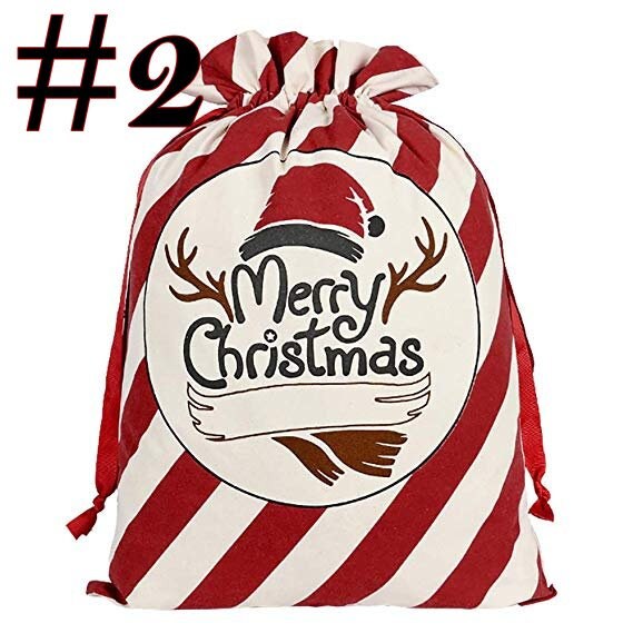 large christmas drawstring gift bags
