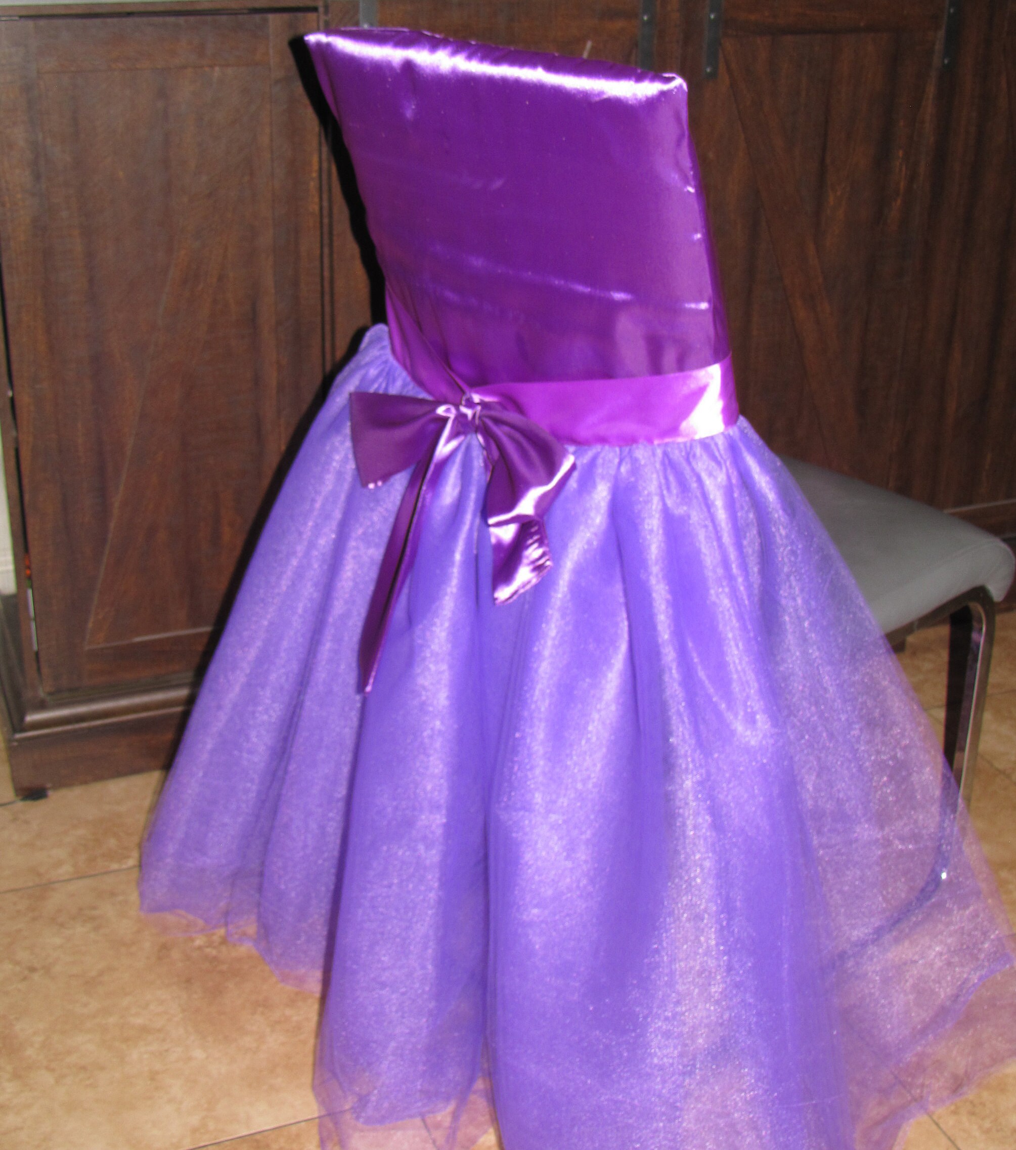 Tulle Tutu Chair Decor Skirt Wedding Baby Shower High Chair First