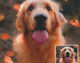 Pet painting custom from photo Pet portrait Pet painting Custom Dog Portrait Custom pet Portrait Dog Painting Pet memorial gift