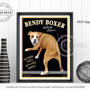 Boxer Art, Dog Wall Art for Dog Lovers, Boxer Dog, Boxer Dog Wall Décor, Pet Portrait, Dog Portrait, Pet Lovers Gift, Boxer Dog Painting