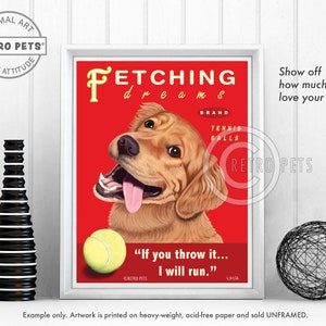 Golden Retriever Art, Dog Portrait, Golden Retriever Gift, Pet Portrait, Dog Lover Gift, Retriever Illustration, Pet Lover Gift, Dog Decor