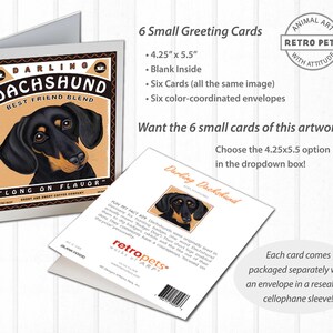 Dachshund Art, Black Dachshund Wall Art, Pet Portrait, Dachshund Coffee Print, Dog Illustration Portrait, Dog Lover Gift, Dog Wall Decort