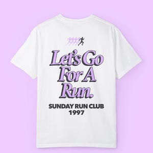 Sunday Run Club Tee | Vintage Retro Inspired Graphic T-Shirt | Unisex Comfort Colors | Running Apparel | Runners Gifts | Workout Outfit