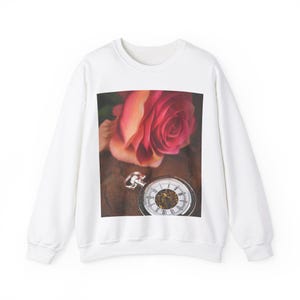 Floral Crewneck Sweatshirt, Botanical Sweater, Flower Jumper, Cozy Floral Pullover, Garden Lover Gift, Spring Sweatshirt