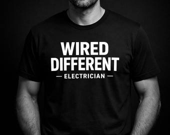 Camiseta con insignia retro diferente con cable/camiseta con logotipo vintage